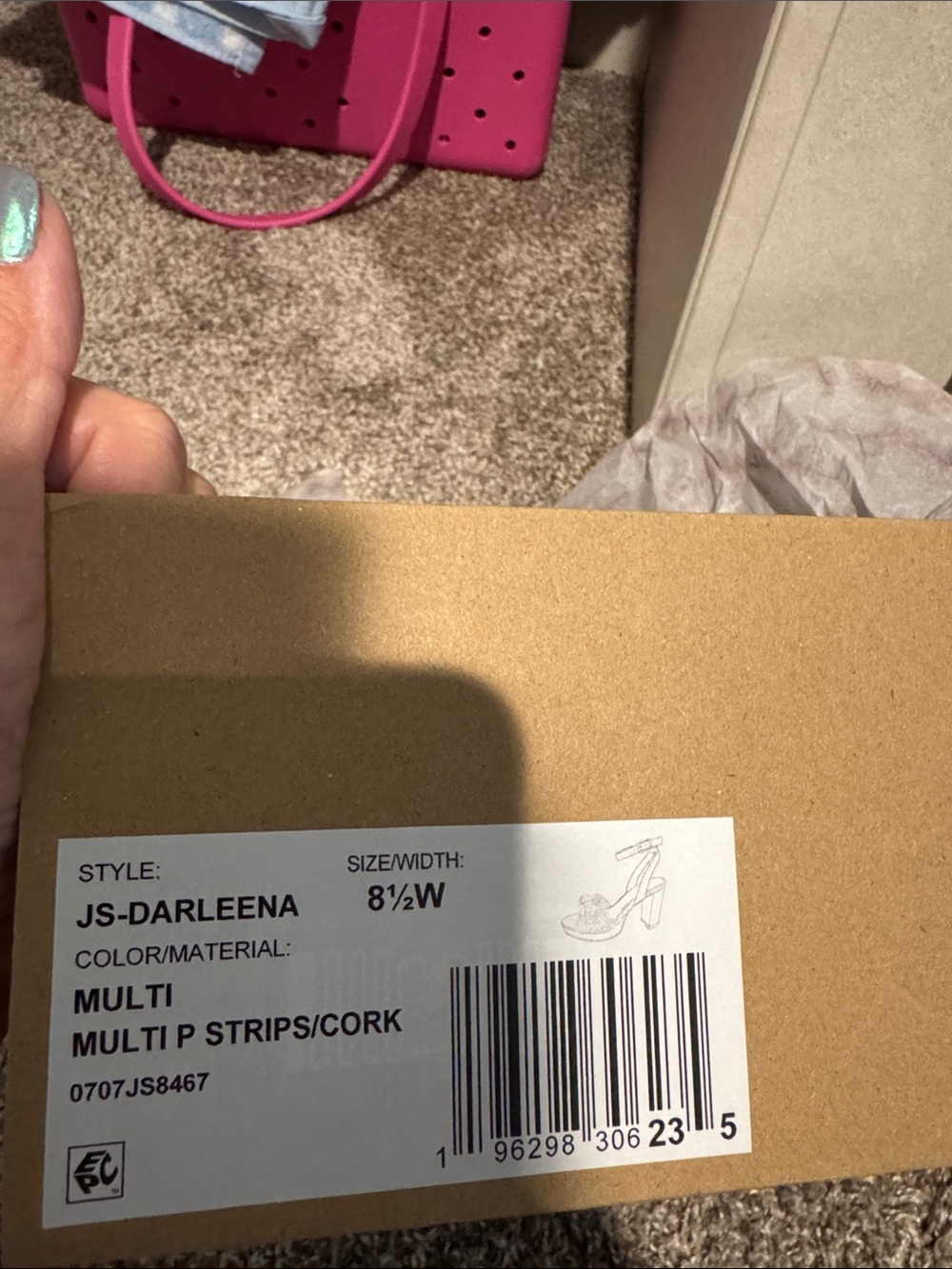 Jessica Simpson Darleena cork heels NEW - Picture 5 of 6